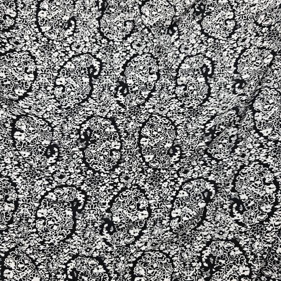 Lands End Cardigan Womens 3X Black Paisley Open Front Lightweight Slinky Layer - Picture 5 of 5